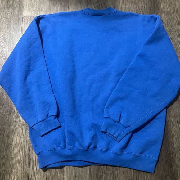 VTG Crewneck Sweatshirt XLarge Blue Beach Florida Pelican Graphic - Picture 2 of 3